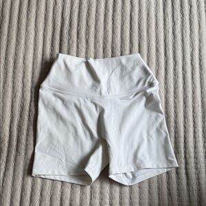 Women's White Bike Shorts